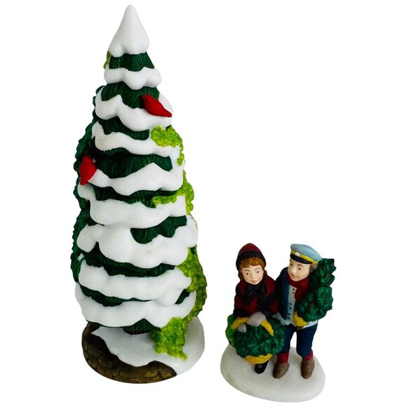 Dept 56 The Holly and the Ivy CHRISTMAS TREE Bird Couple Heritage EVENT PC 1997 - Picture 2 of 16